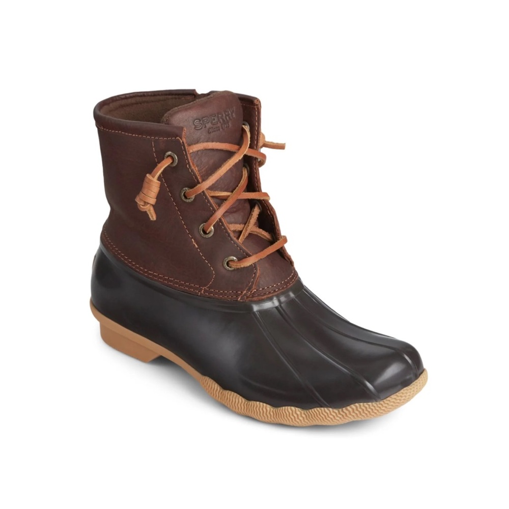 Sperry Black and Brown Duck Boots - Picture 2 of 16